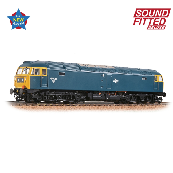 Class 47/4 47435 BR Blue Sound Fitted De Luxe Class 47/4 47435 BR Blue Sound Fitted De Luxe