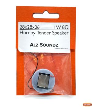 Alz Soundz 28mm x 28mm x 6mm Round Hornby Tender Speaker 1 Watt 8 Ohm