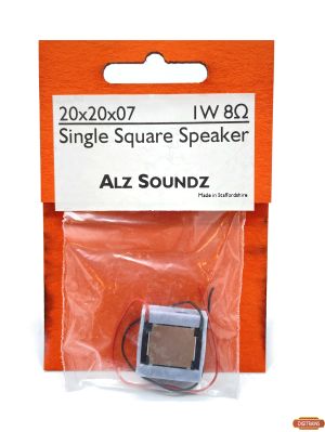 ALZ20X20X07 20mm x 20mm x 7mm Single Square Speaker 1 Watt 8 Ohm