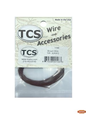 1196 TCS Decoder Wire 30 AWG Brown (10')