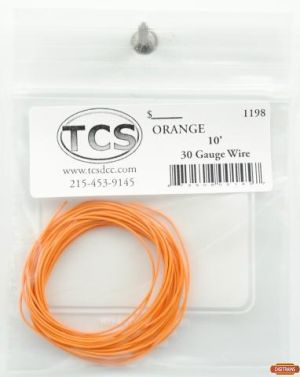 1198 TCS Wire Orange 30 AWG (10')