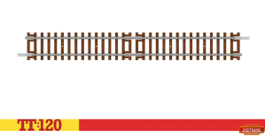 Hornby TT Gauge TT8002 Straight Track 166mm