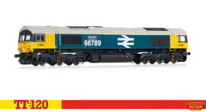 Hornby TT Gauge TT3020M GBRf, Class 66, Co-Co, 66789, 'British Rail 1948-1997'