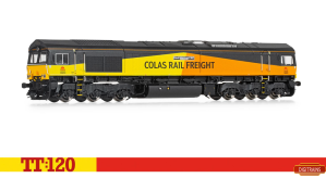 Hornby TT Gauge TT3019M Colas Rail, Class 66, Co-Co, 66850, 'David Maidment OBE'